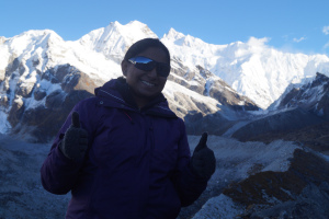 View Point 1, Goechala Pass, Sikkim with Mt. Kanchenjunga in the background